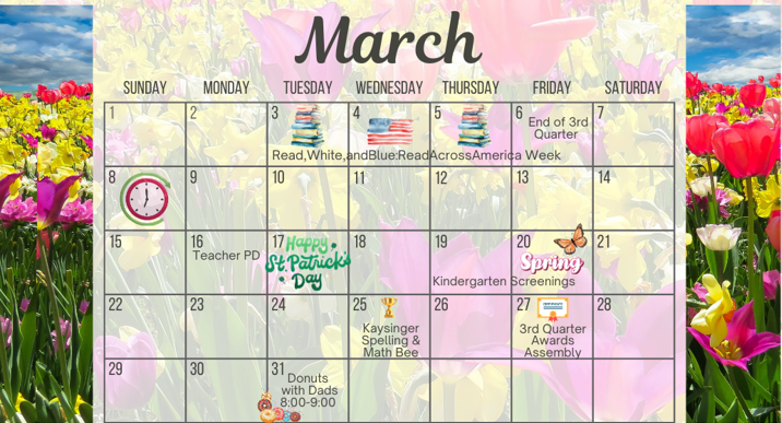 March Calendar