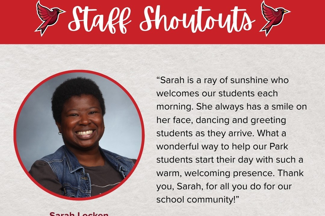 Park Staff Shoutout - Sara Locken