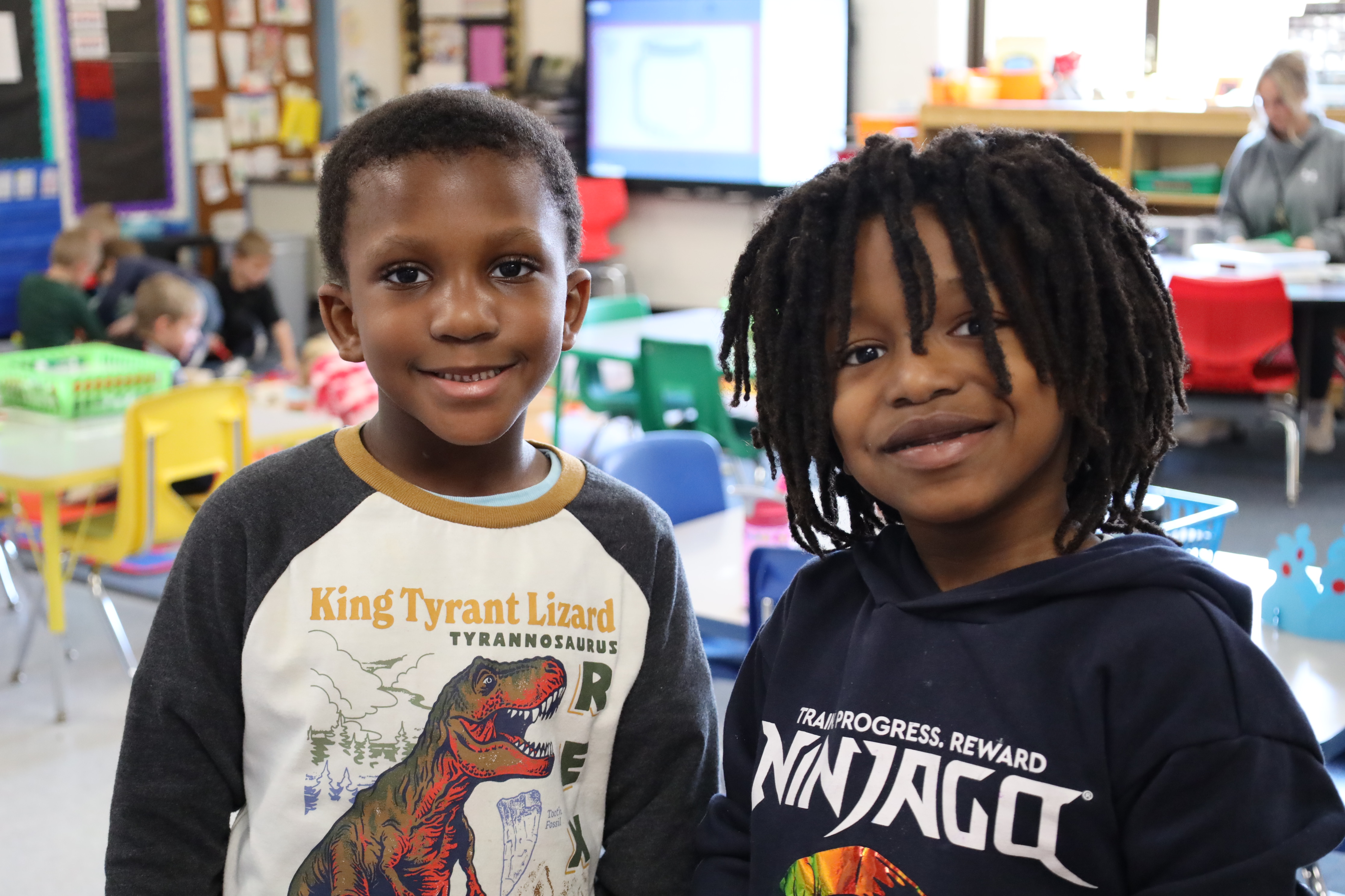 two students smiling at West Middleton