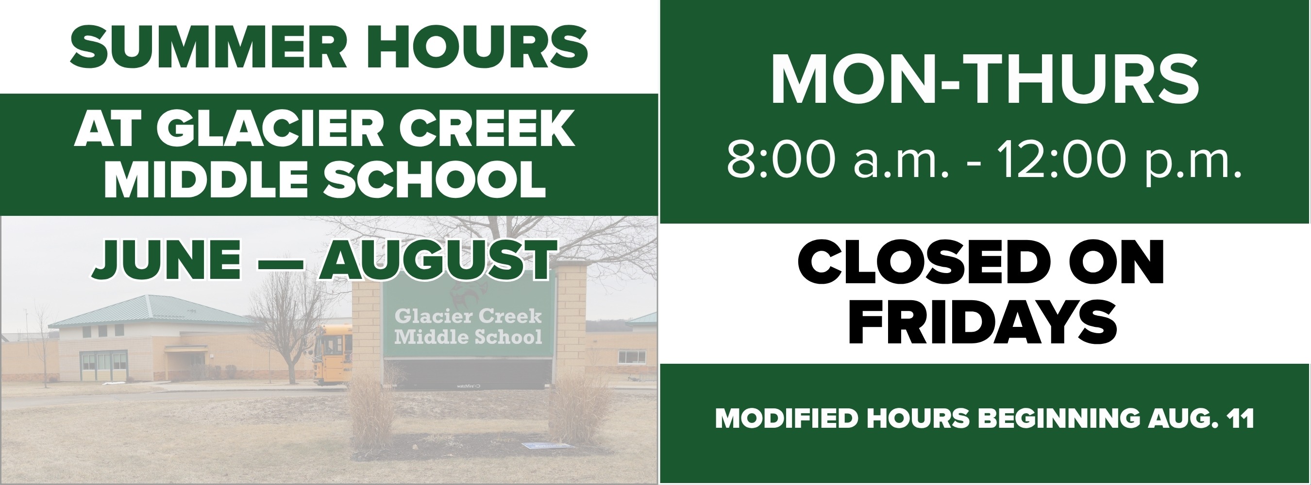 2026 Summer Hours