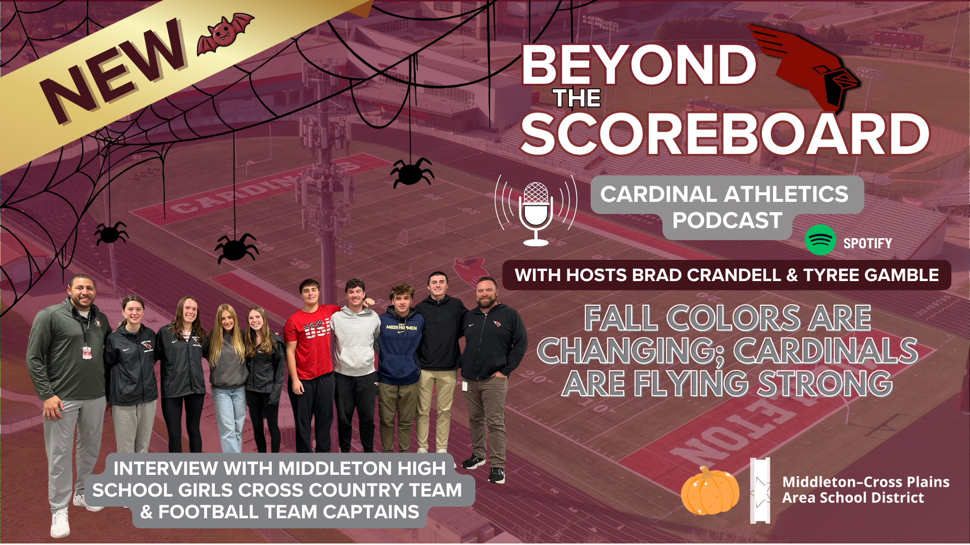 Beyond the Scoreboard Season 3, Episode 2 picture with hosts and guest