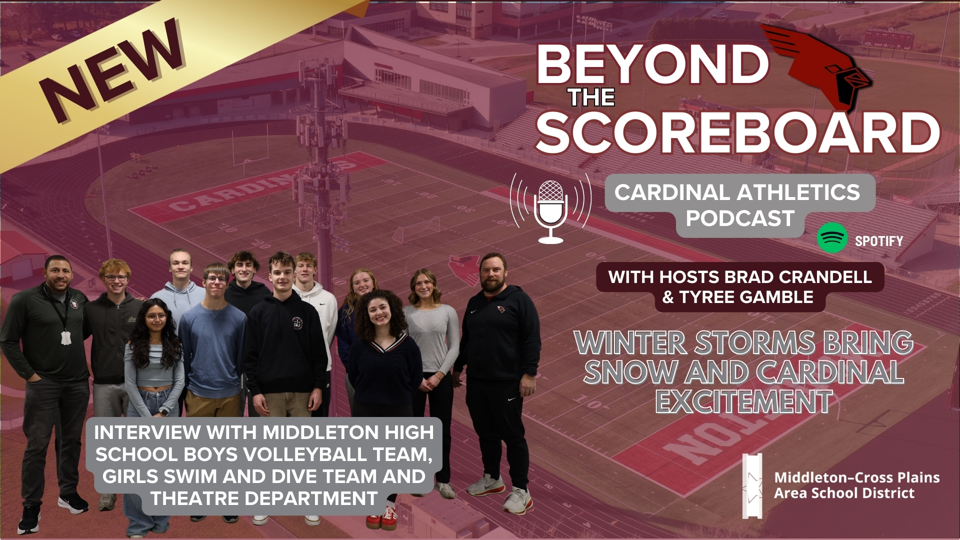 Beyond the Scoreboard Season 3, Episode 3 photo with hosts and guests