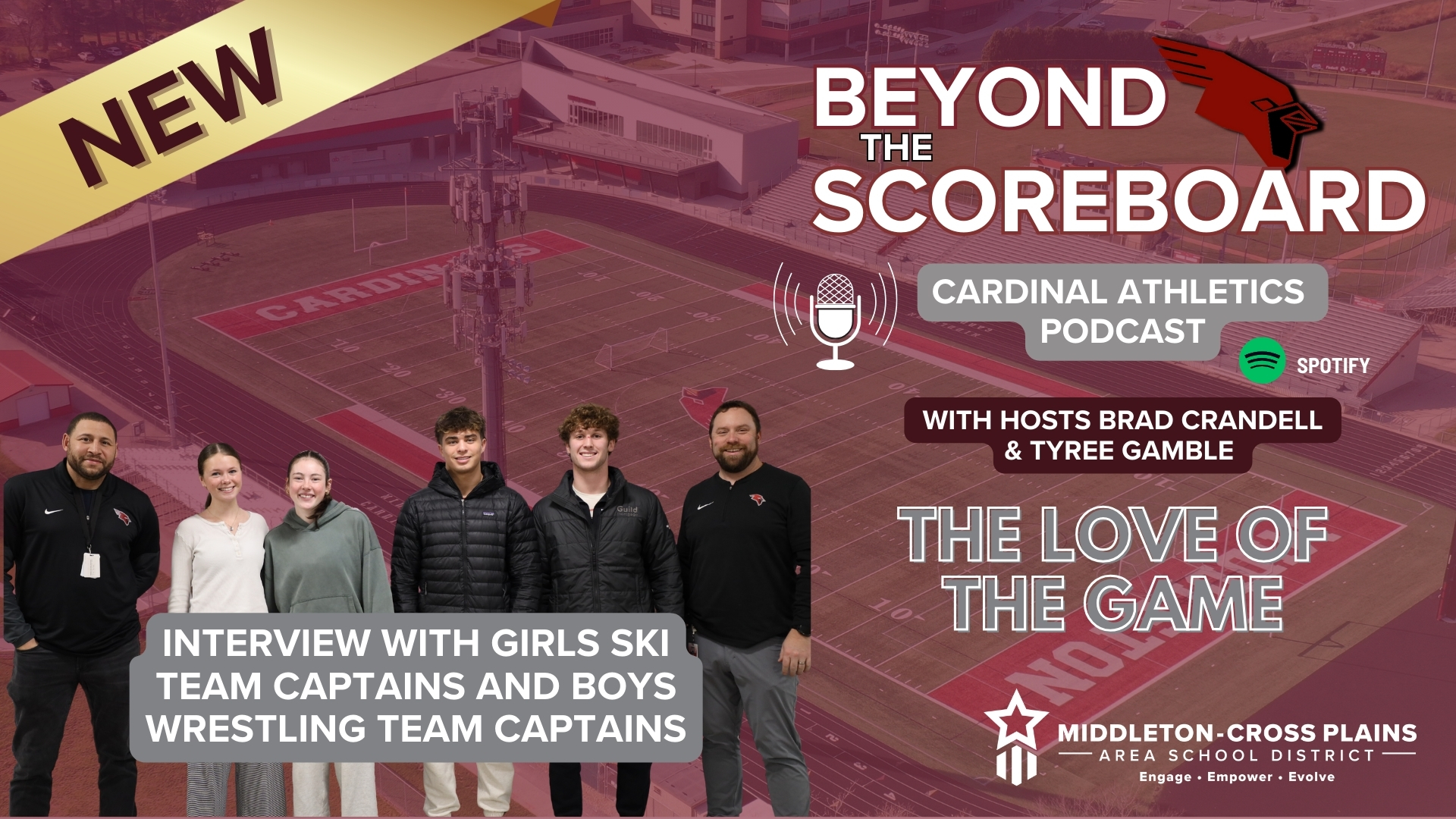 Beyond the Scoreboard Season 3, Episode 4 photo with hosts and guests