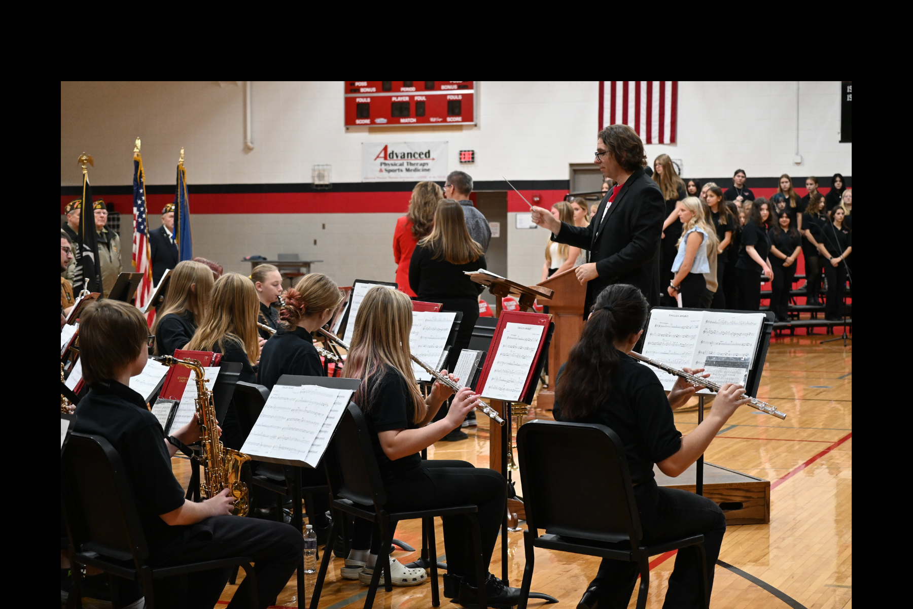 Weyauwega-Fremont Veterans Ceremony with Band