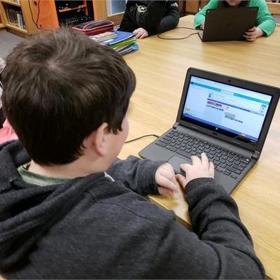 Hour of Code Students participated in the Hour of Code in the library during their Enrichment classes.