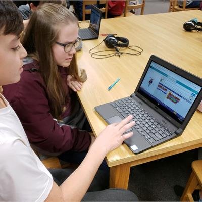 Hour of Code Students participated in the Hour of Code in the library during their Enrichment classes.