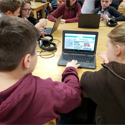 Hour of Code Students participated in the Hour of Code in the library during their Enrichment classes.