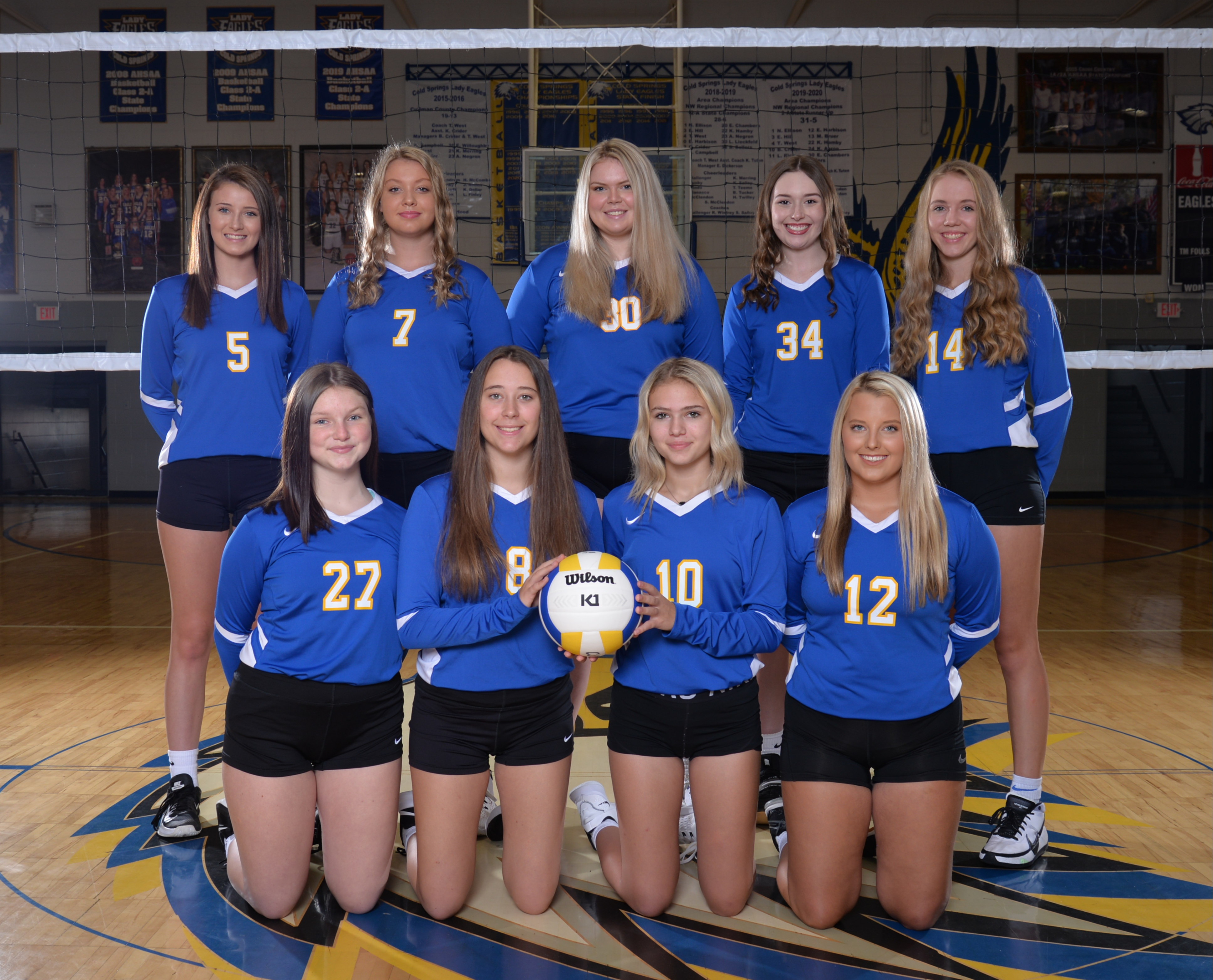 2021 Cold Springs Varsity Volleyball Team