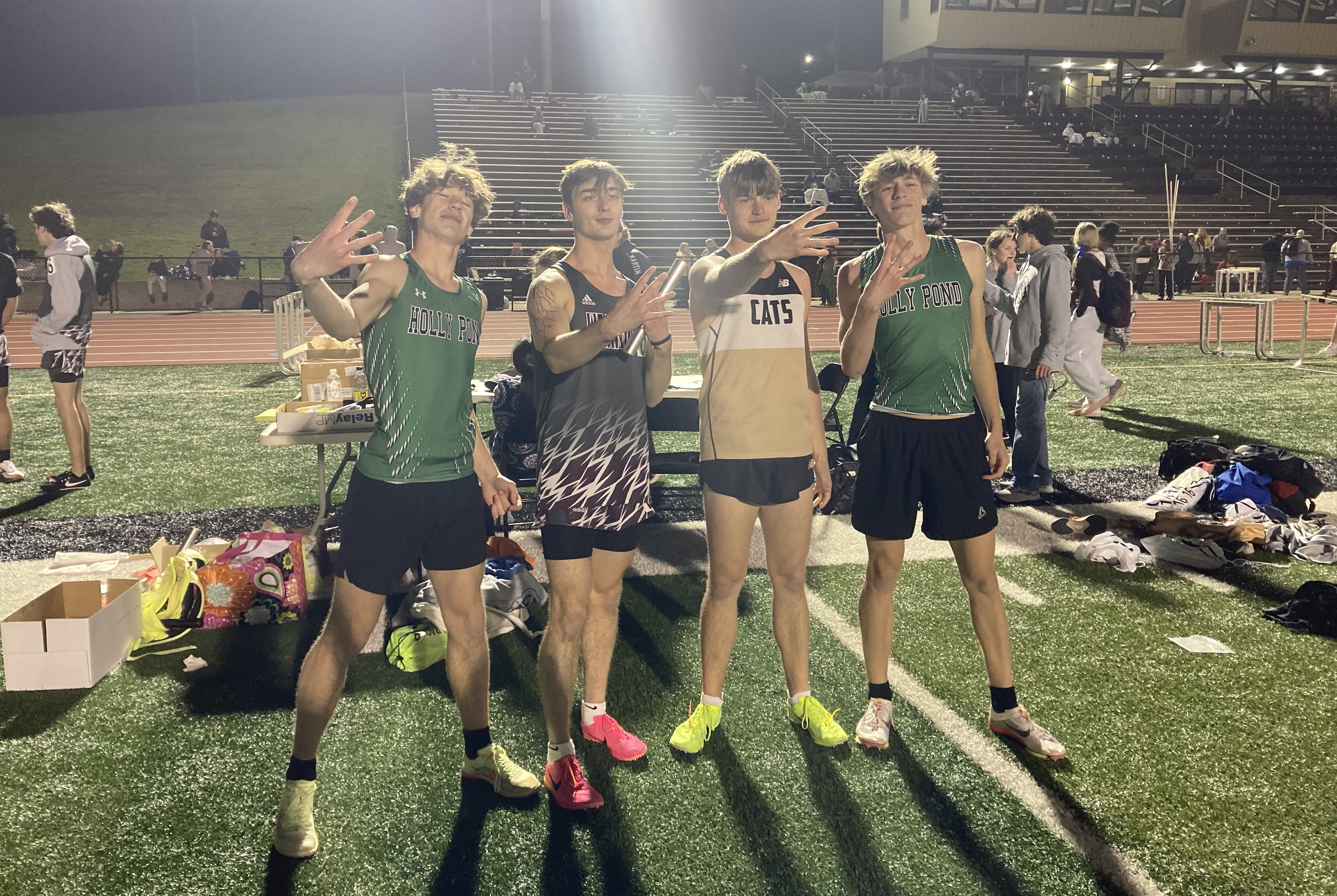 Culman County 4x400 Team @ Cullman vs Marshall County Meet