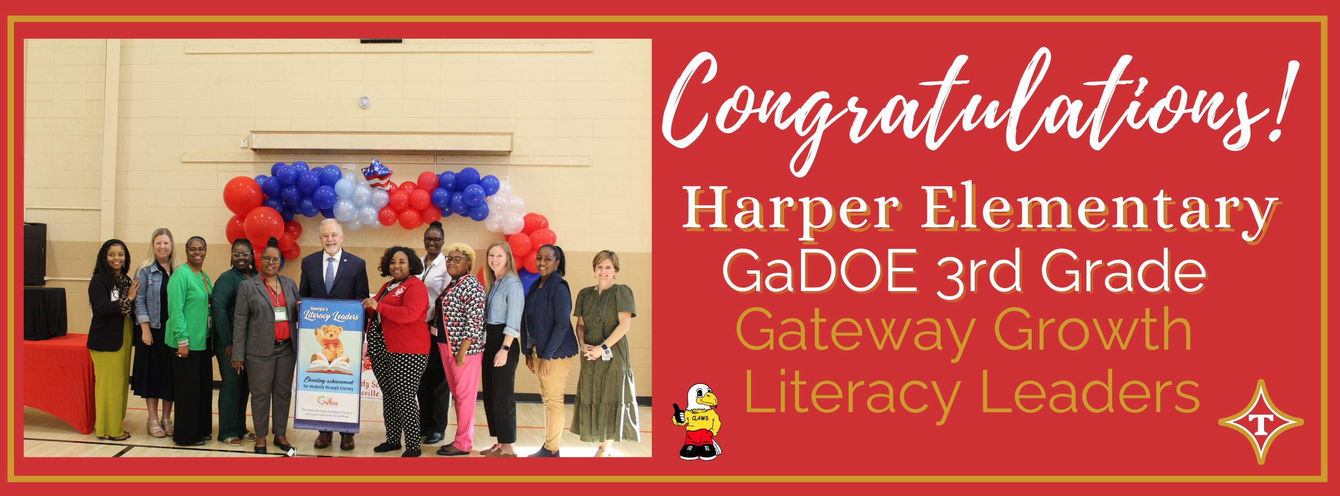 Harper Elementary GaDOE  3rd Grade Gateway Growth Literacy Leaders