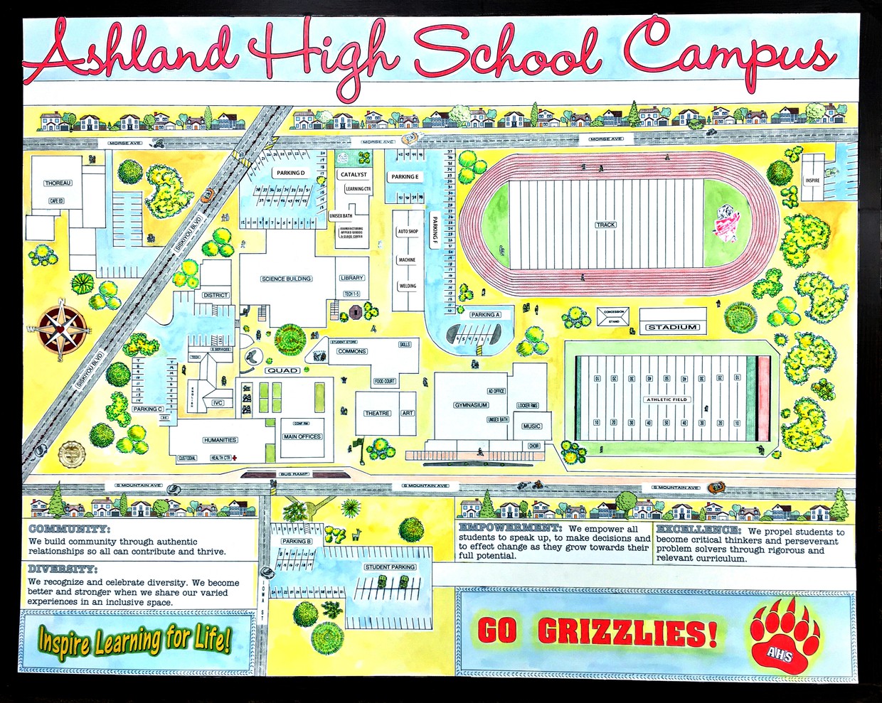 Calendars, Schedules & Maps Ashland High School