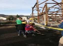 Barn under construction 