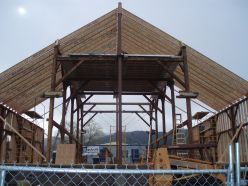 Barn under construction 