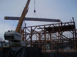 Barn under construction 