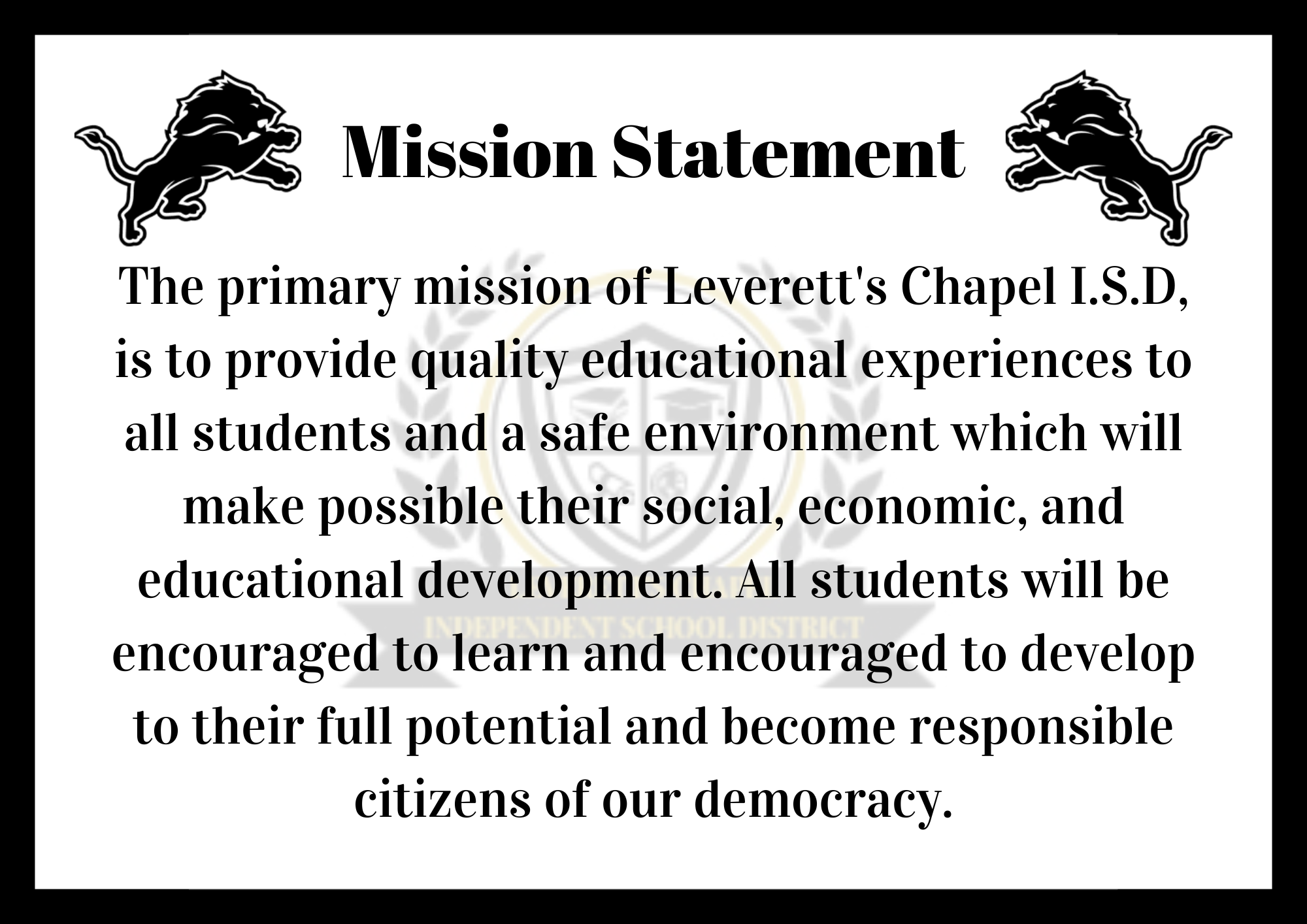 Mission Statement 