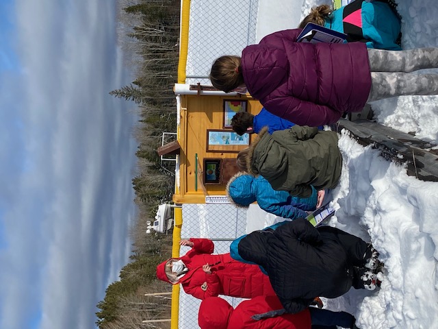 Grade 4 learning at the weather station
