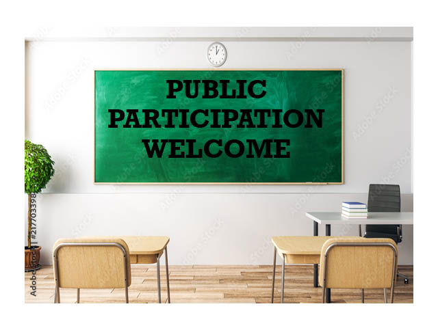 Public Participation Welcome