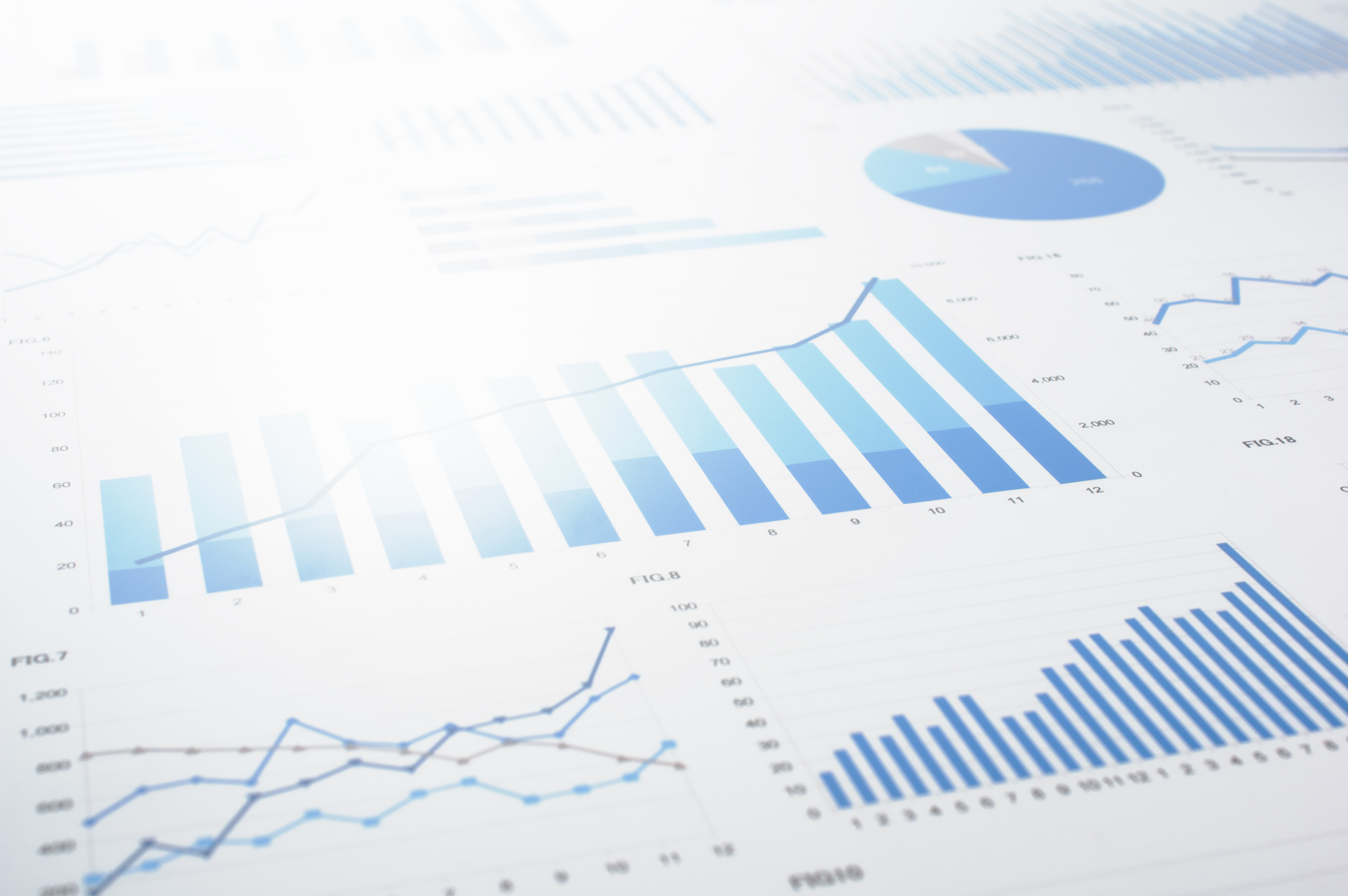 Charts and graphs from evaluations