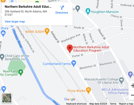 Northern Berkshire Adult Education Program on the map