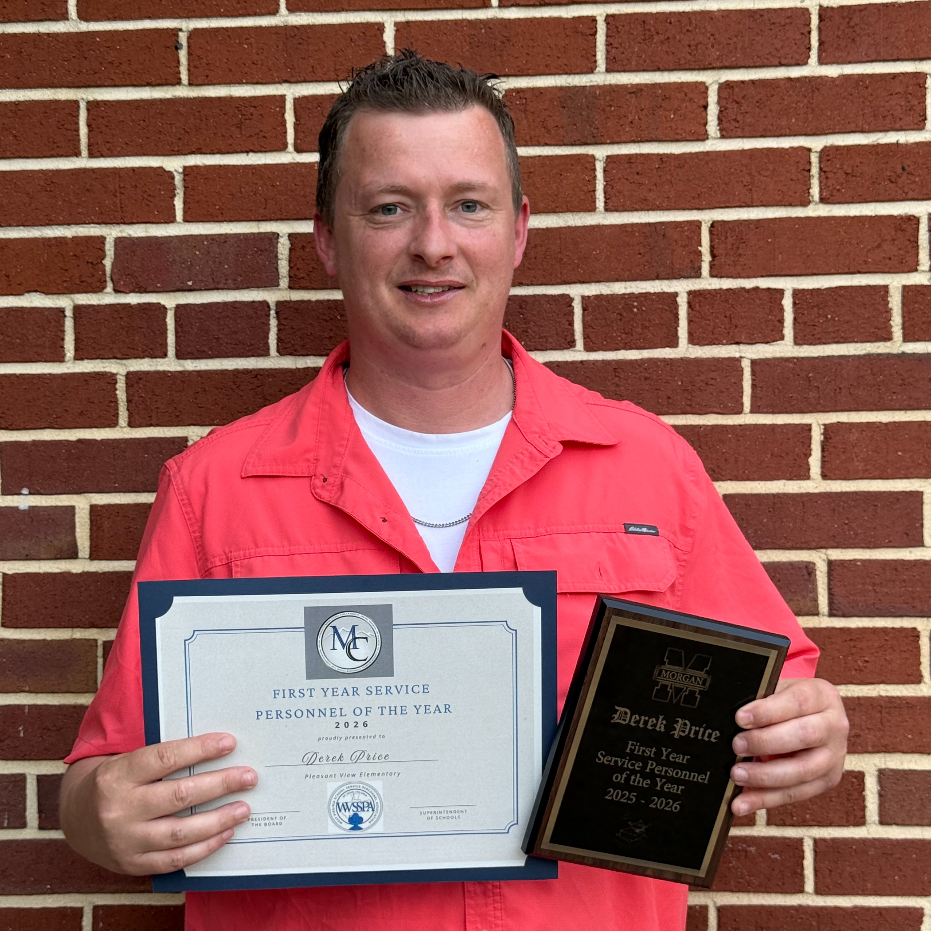 Derek Price - First year service personnel award