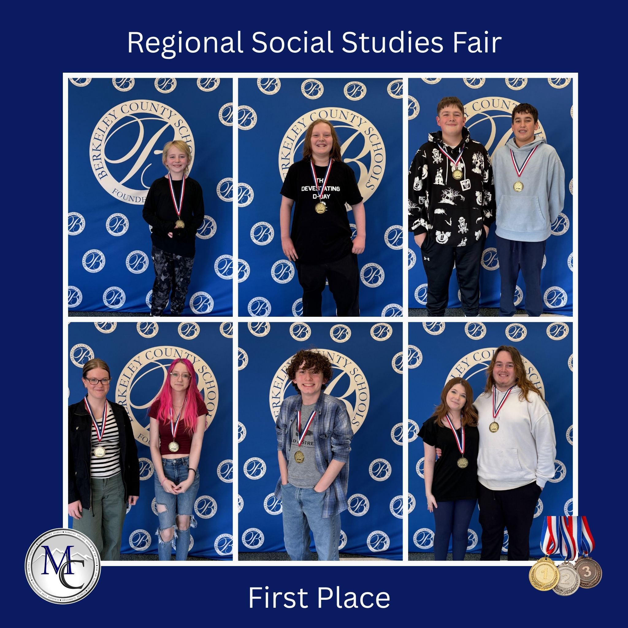 regional social studies fair first place winners