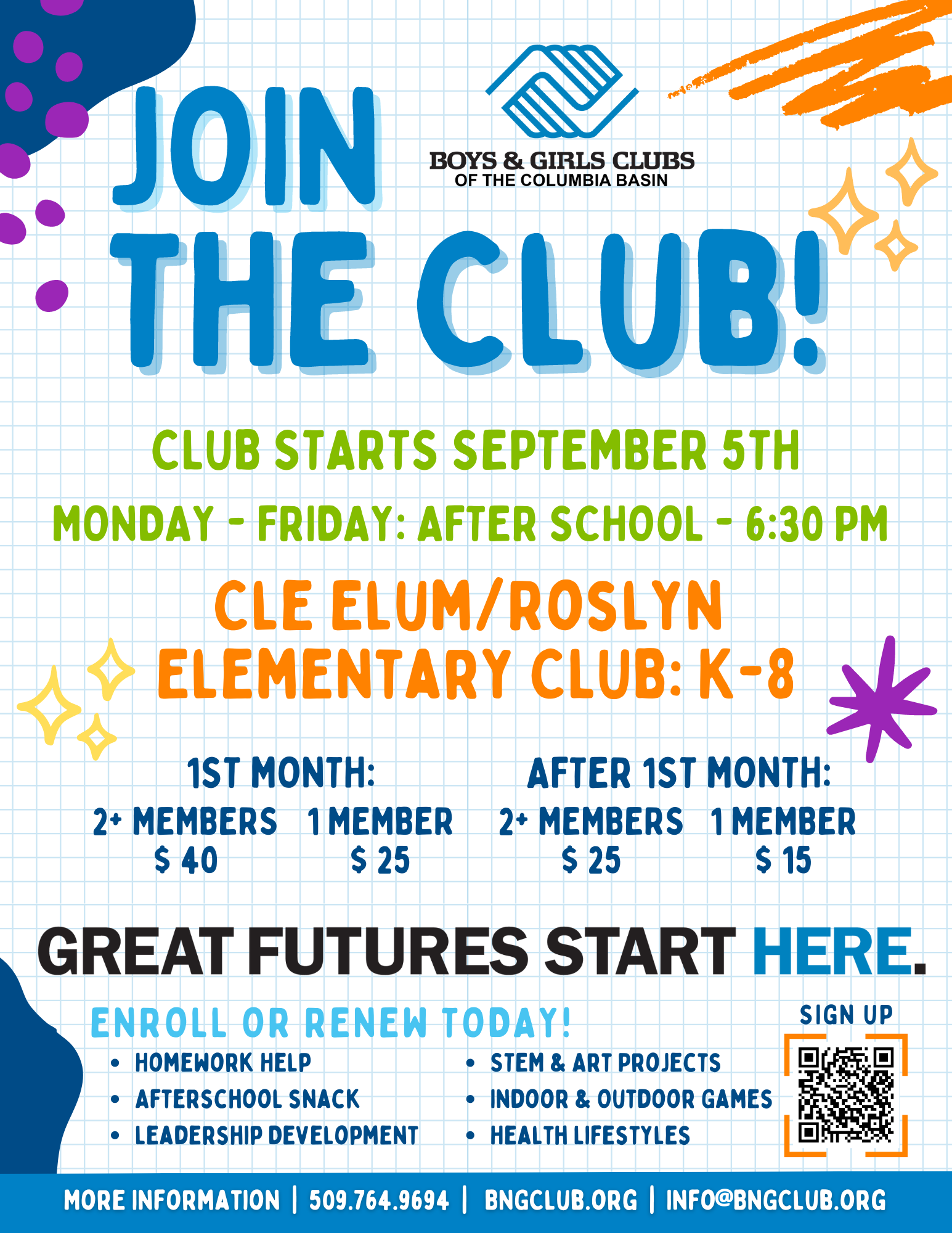 Boys and Girls Club Flyer