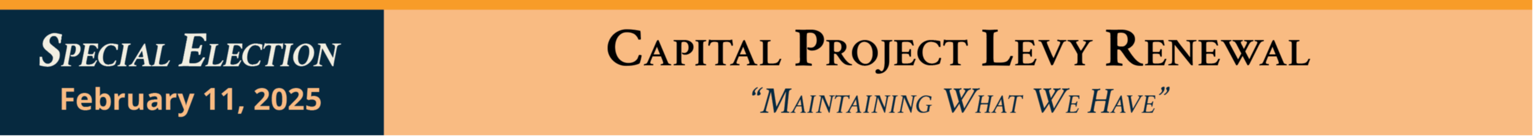 CERSD Capital Projects Levy 2025 - Maintaining what we have. Special Election February 11, 2025