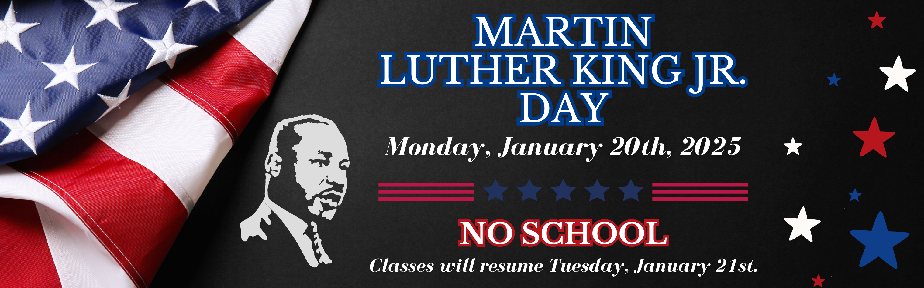 MLK Day Jan. 20, no school