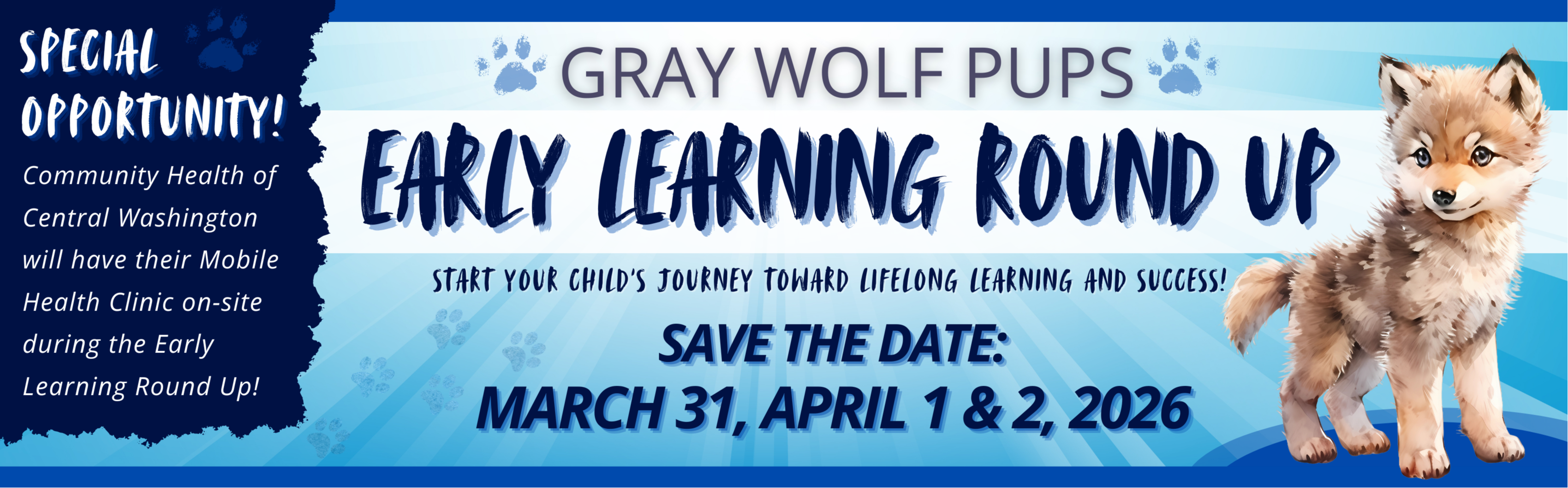 gray wolf pups early learning 