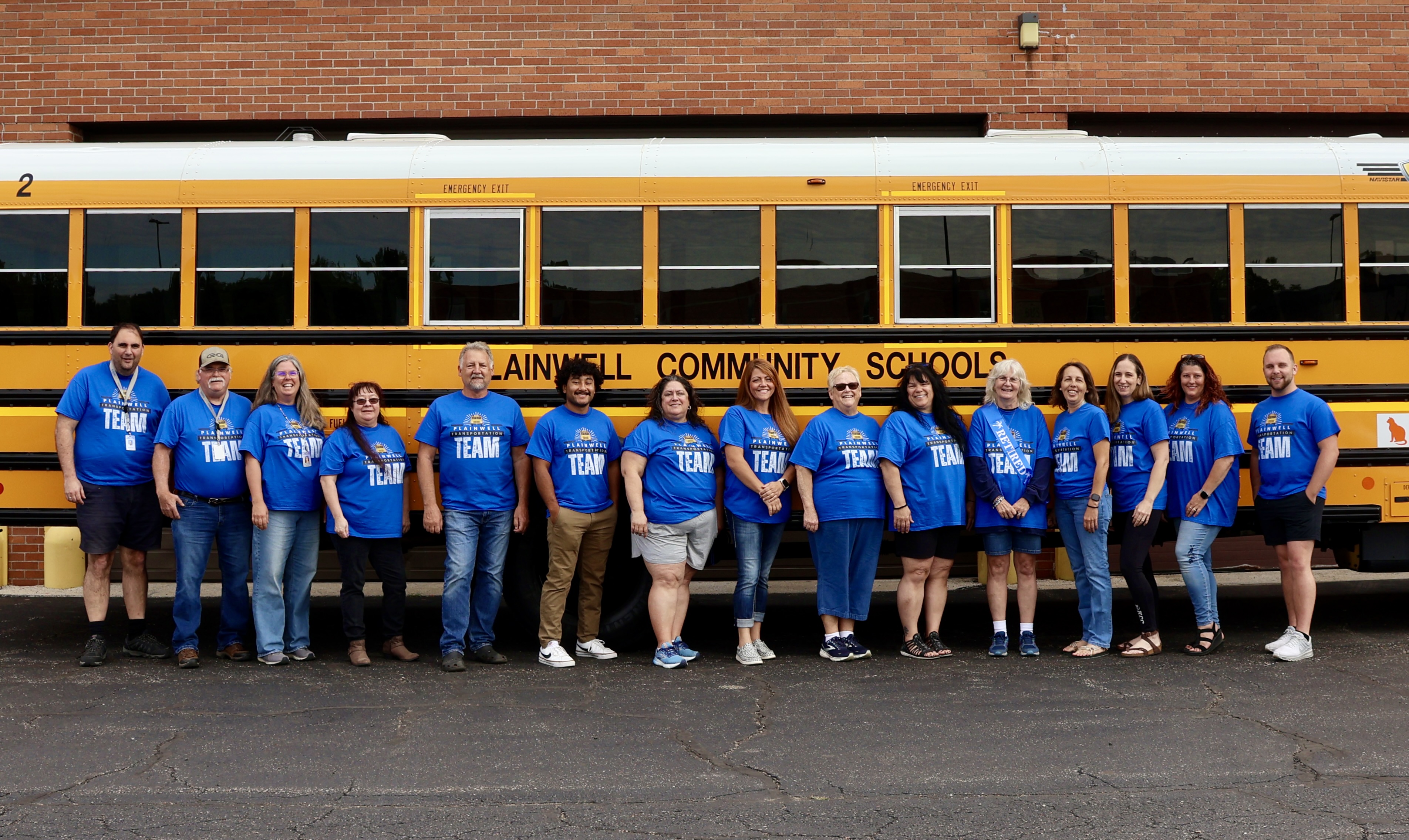 Group Team picture of PCS bus team