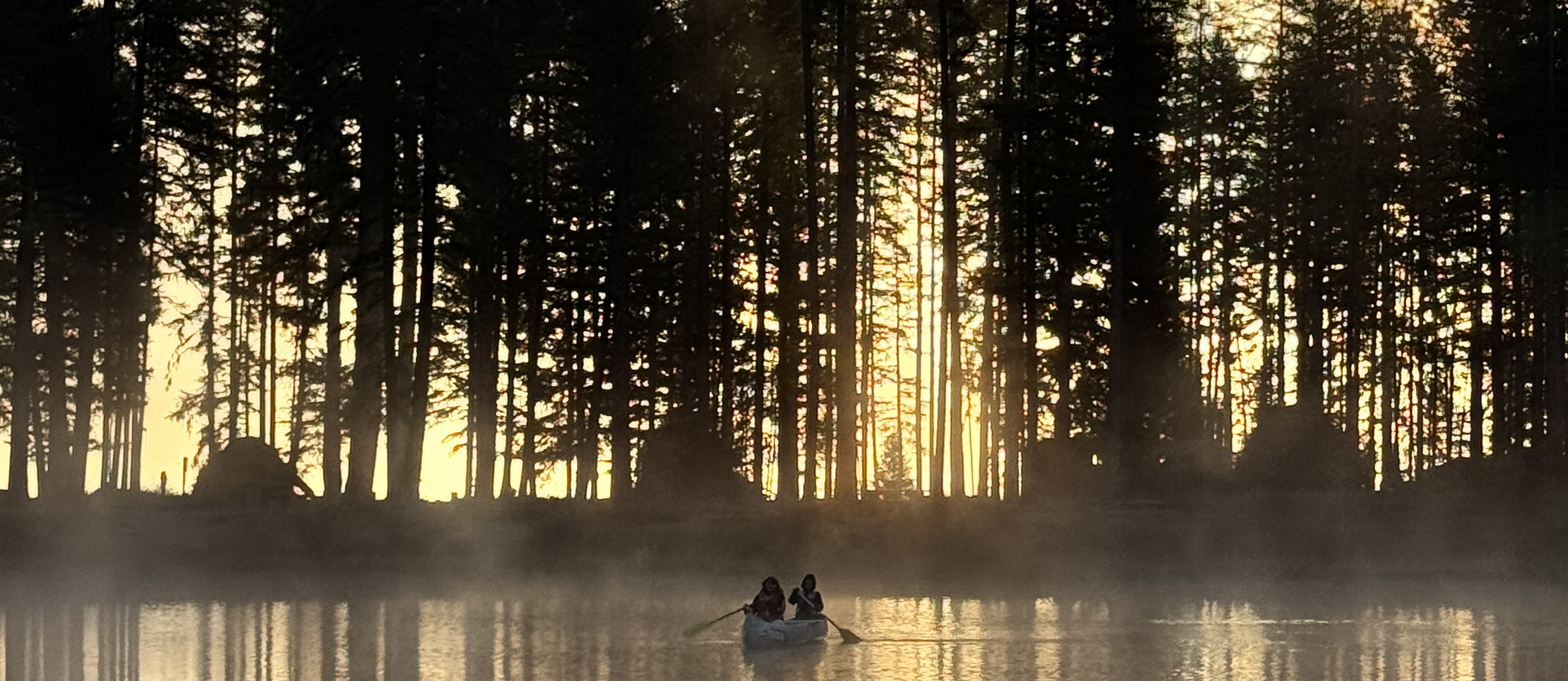 Students Canoeing at Camp Paxson