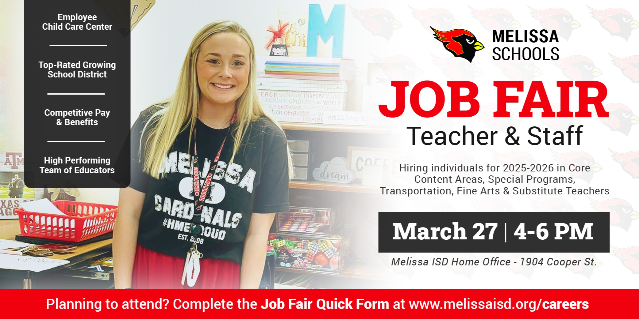 Melissa ISD Job Fair March 27