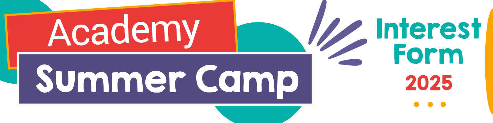 Academy Summer Camp Banner