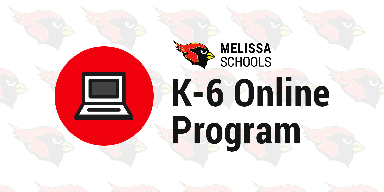 a decorative graphic to advertise the K-6 Online Program