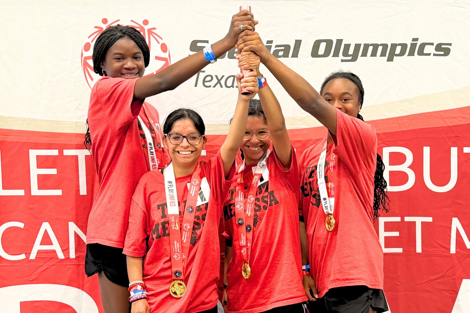 Students at Special Olympics
