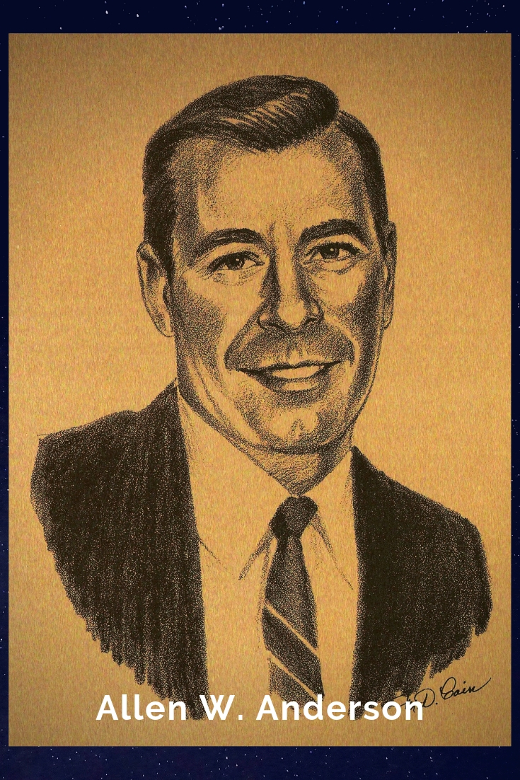 Drawing Portrait Recreation of Allen W. Anderson