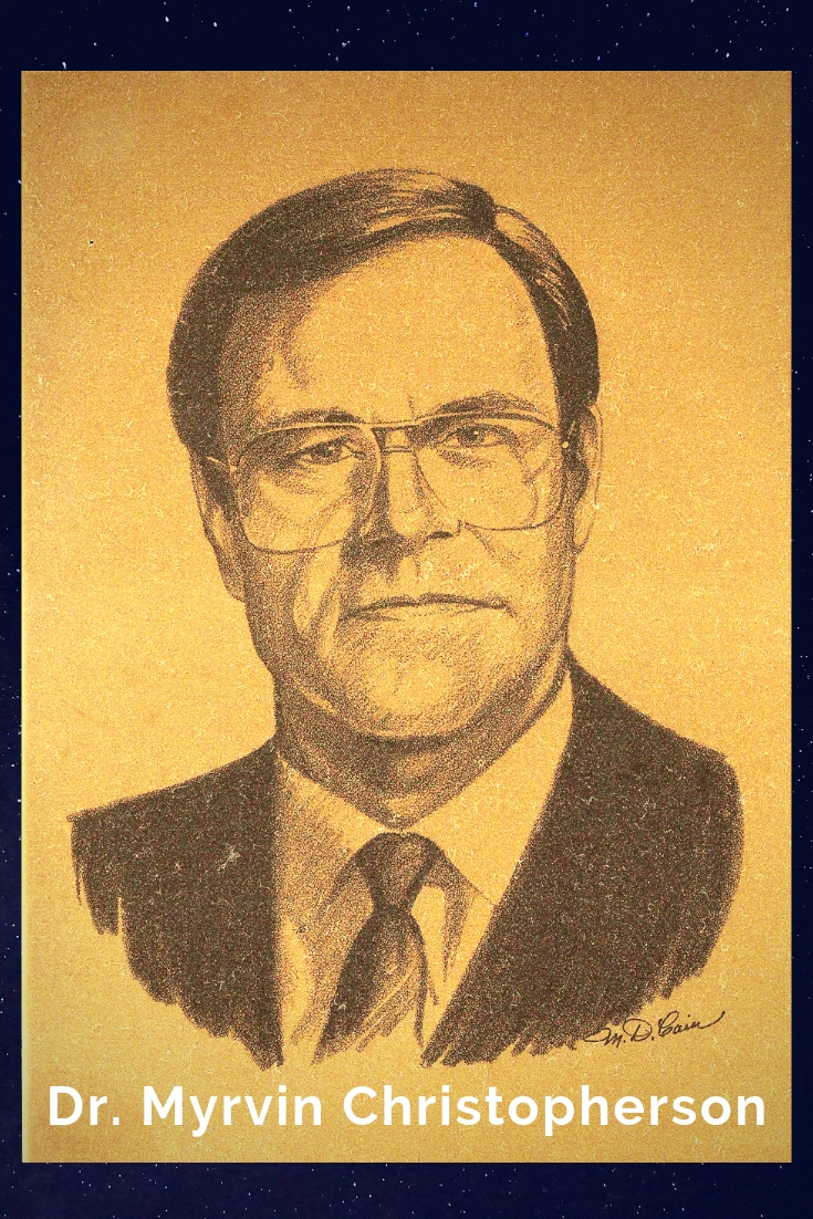 Drawing Portrait Recreation of Dr. Myrvin Christopherson