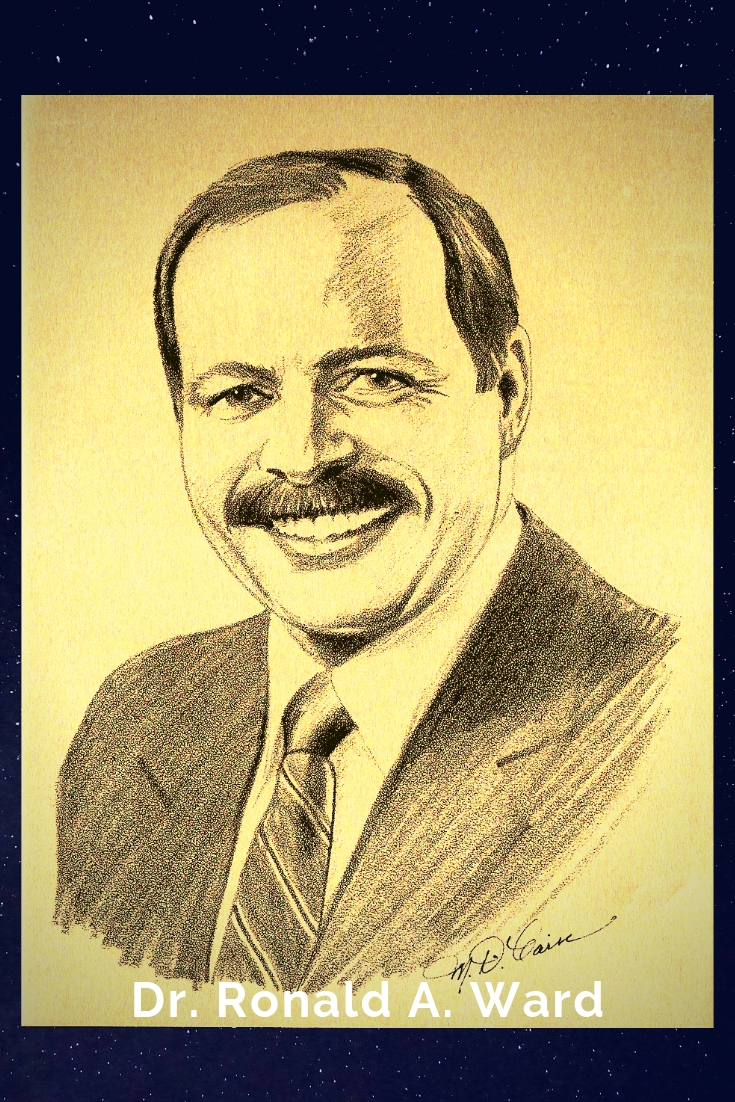 Drawing Portrait Recreation of Dr. Ronald A. Ward