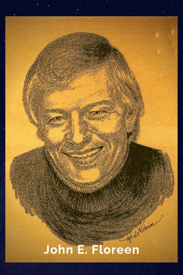 Drawing Portrait Recreation of John E. Floreen
