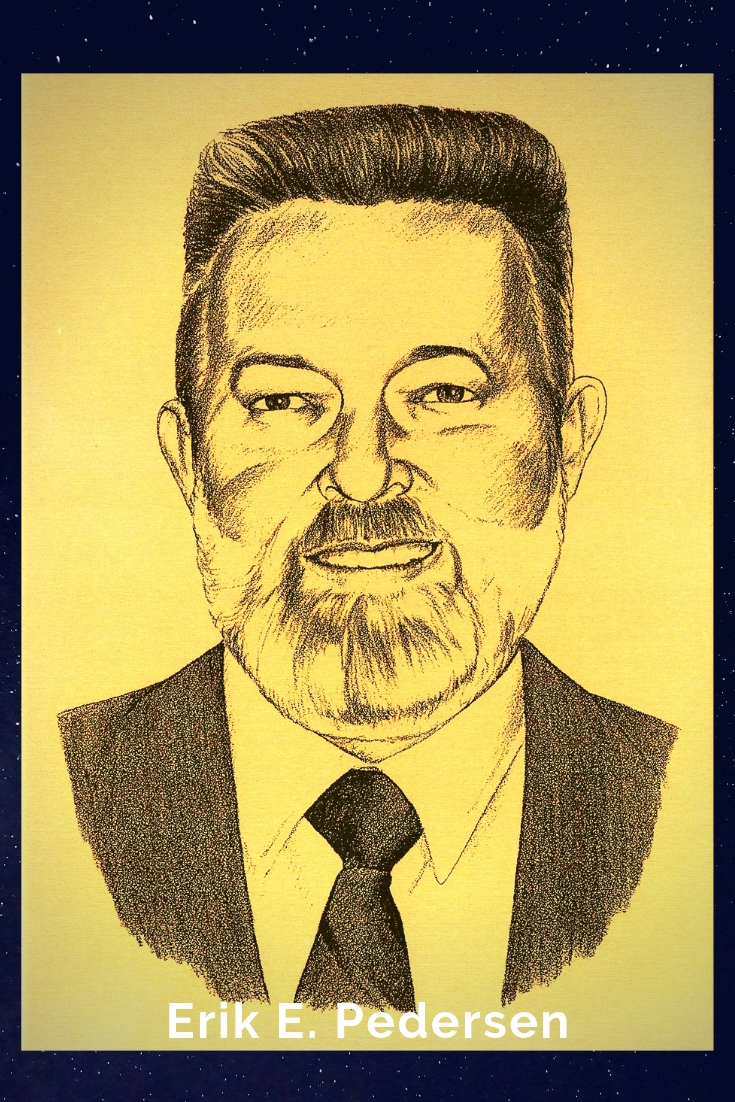 Drawing Portrait Recreation of Erik E. Pedersen