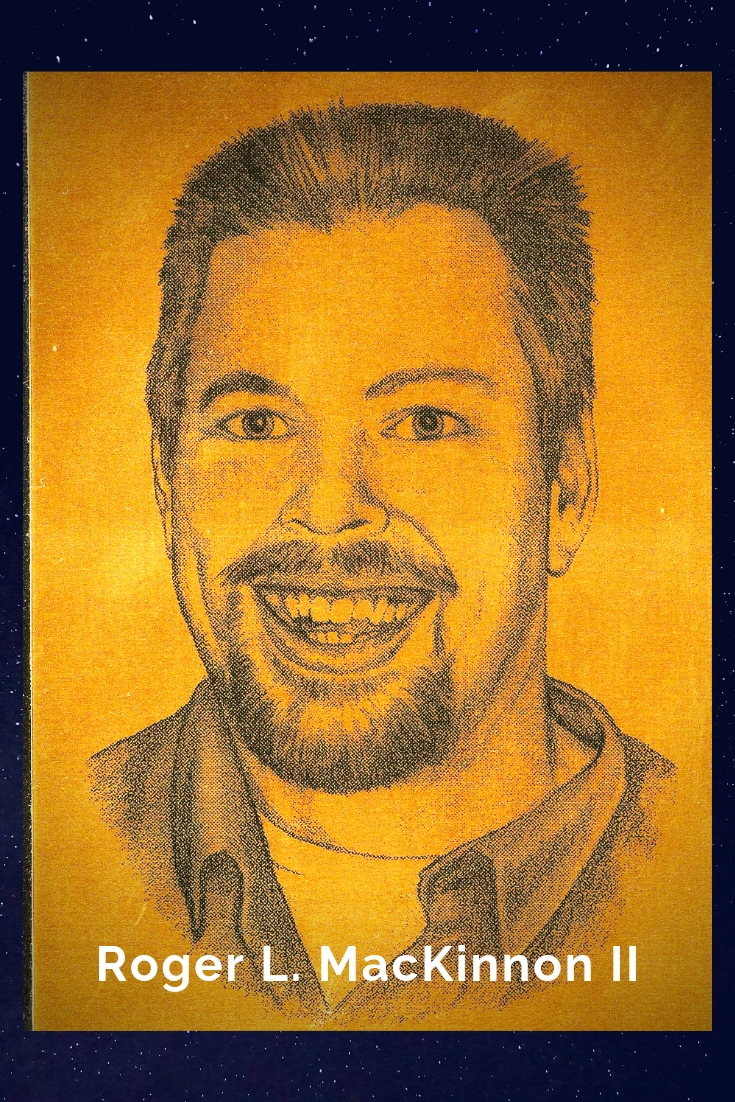 Drawing Portrait Recreation of Roger L. MacKinnon II