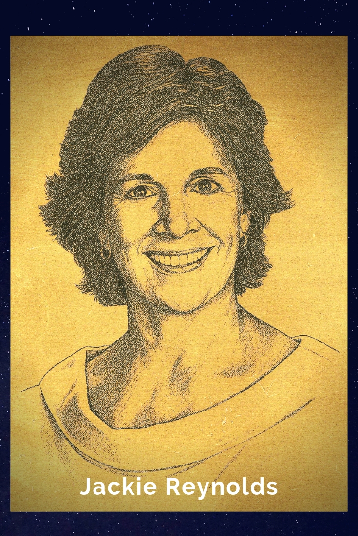 Drawing Portrait Recreation of Jackie Reynolds