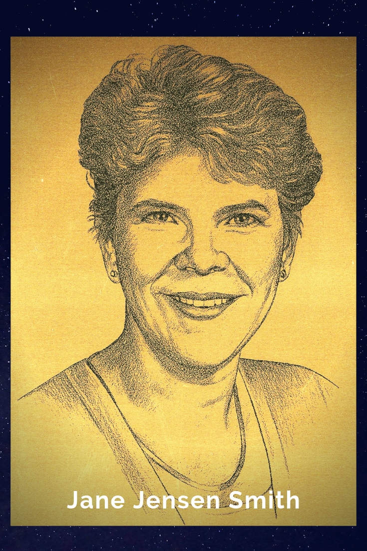 Drawing Portrait Recreation of Jane Jensen Smith