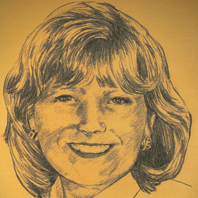 Drawing Portrait Recreation of Ann Hraychuck
