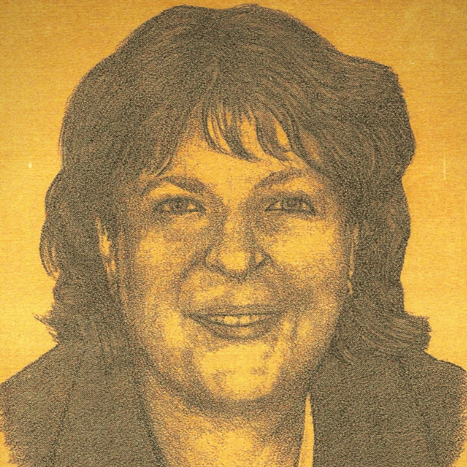 Drawing Portrait Recreation of LuAnn White