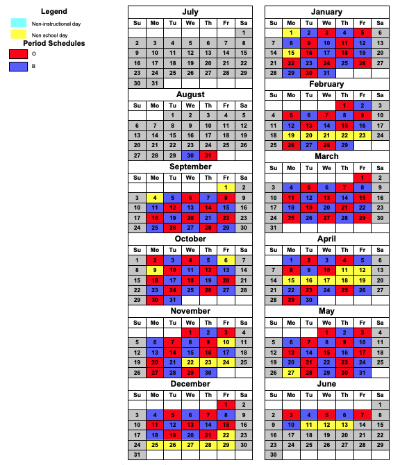 Rotation Calendar