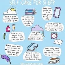 Self care for sleep