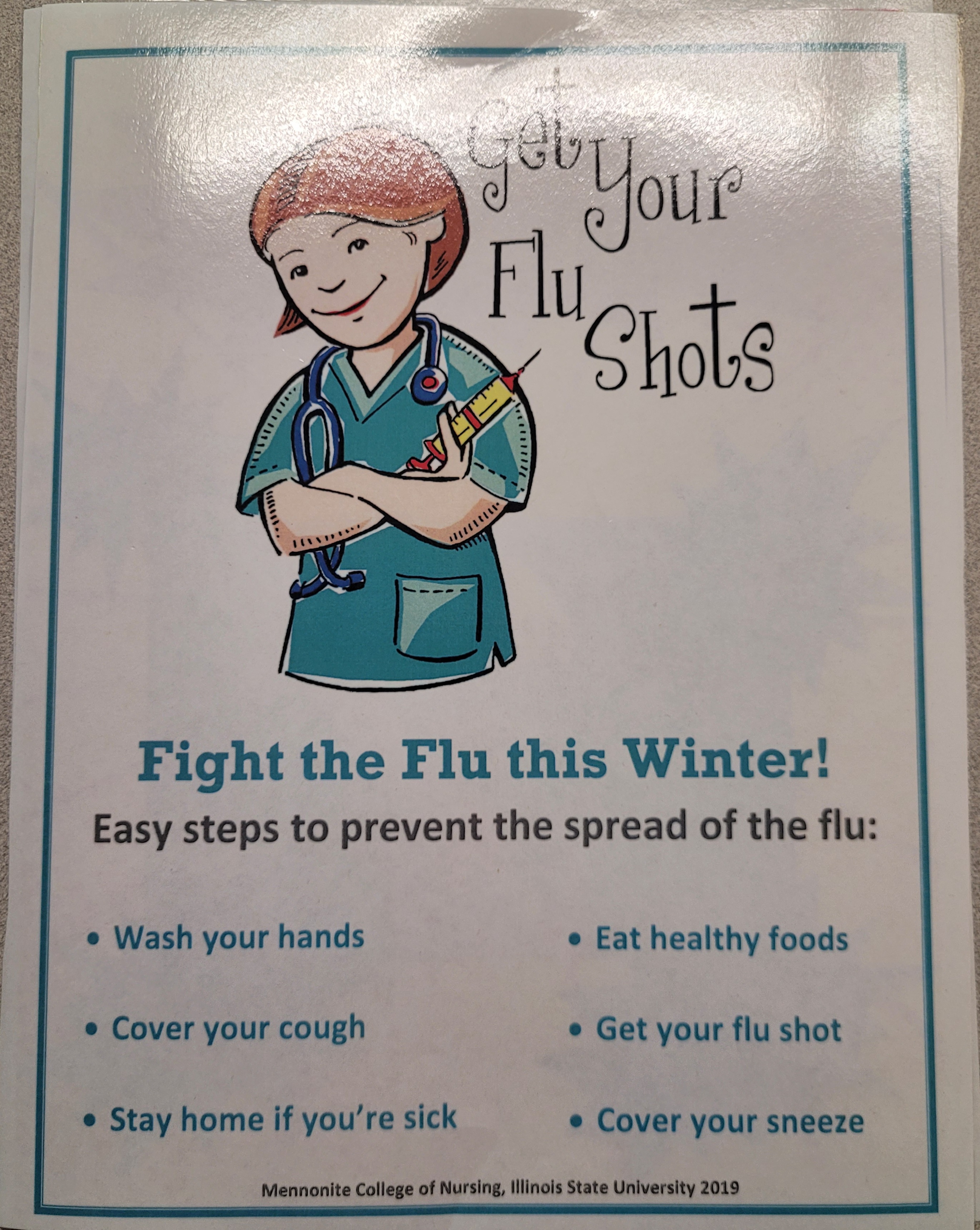 flu shot poster