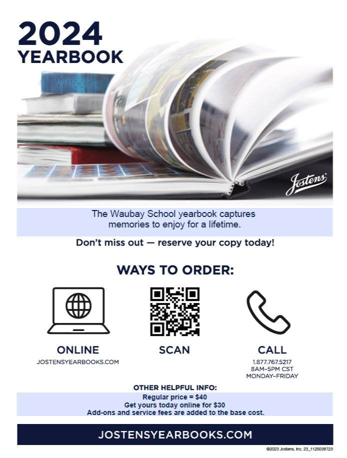 Click here for information on how to order your 2024 yearbook!