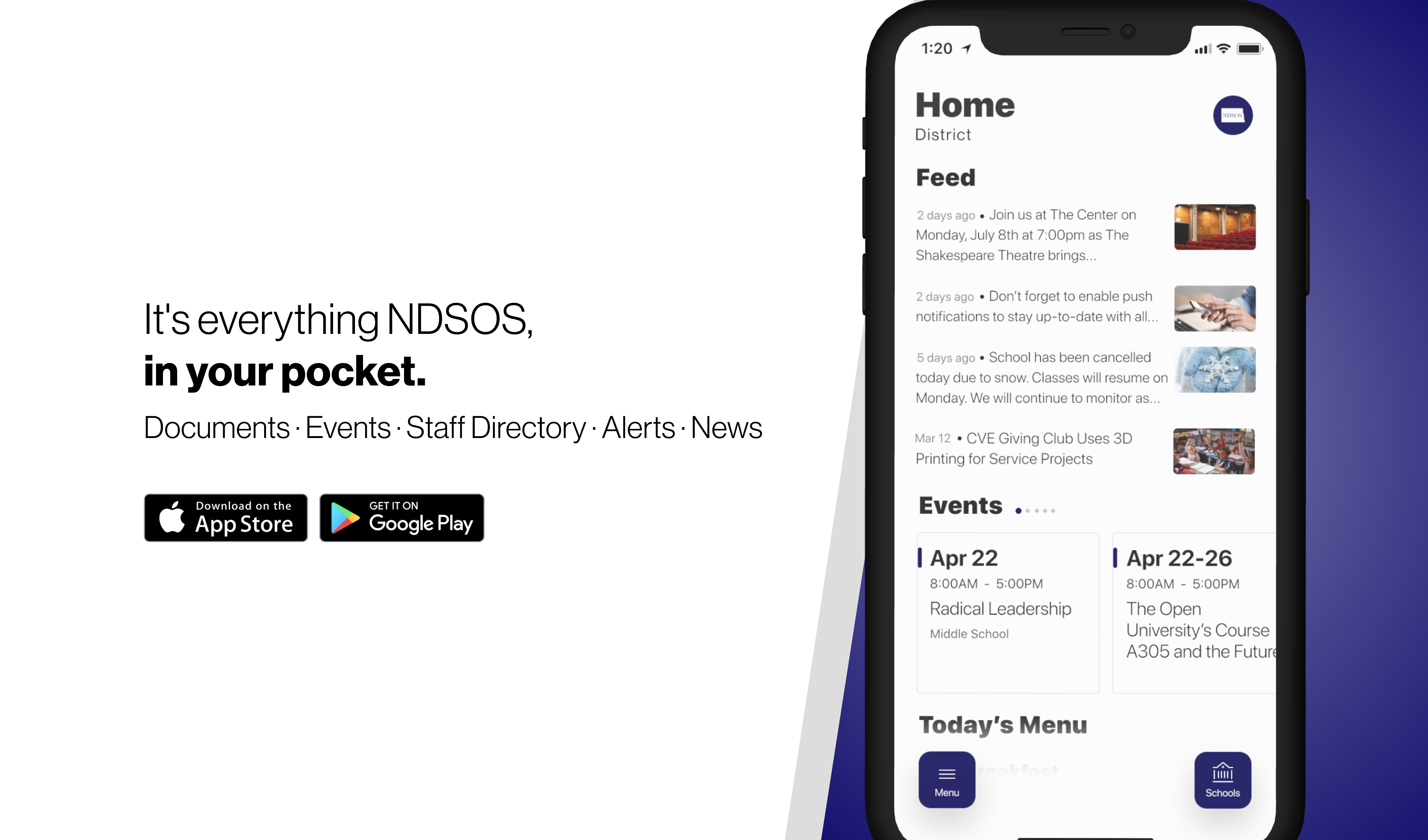 NDSOS app: its everything NDSOS, in your pocket. 